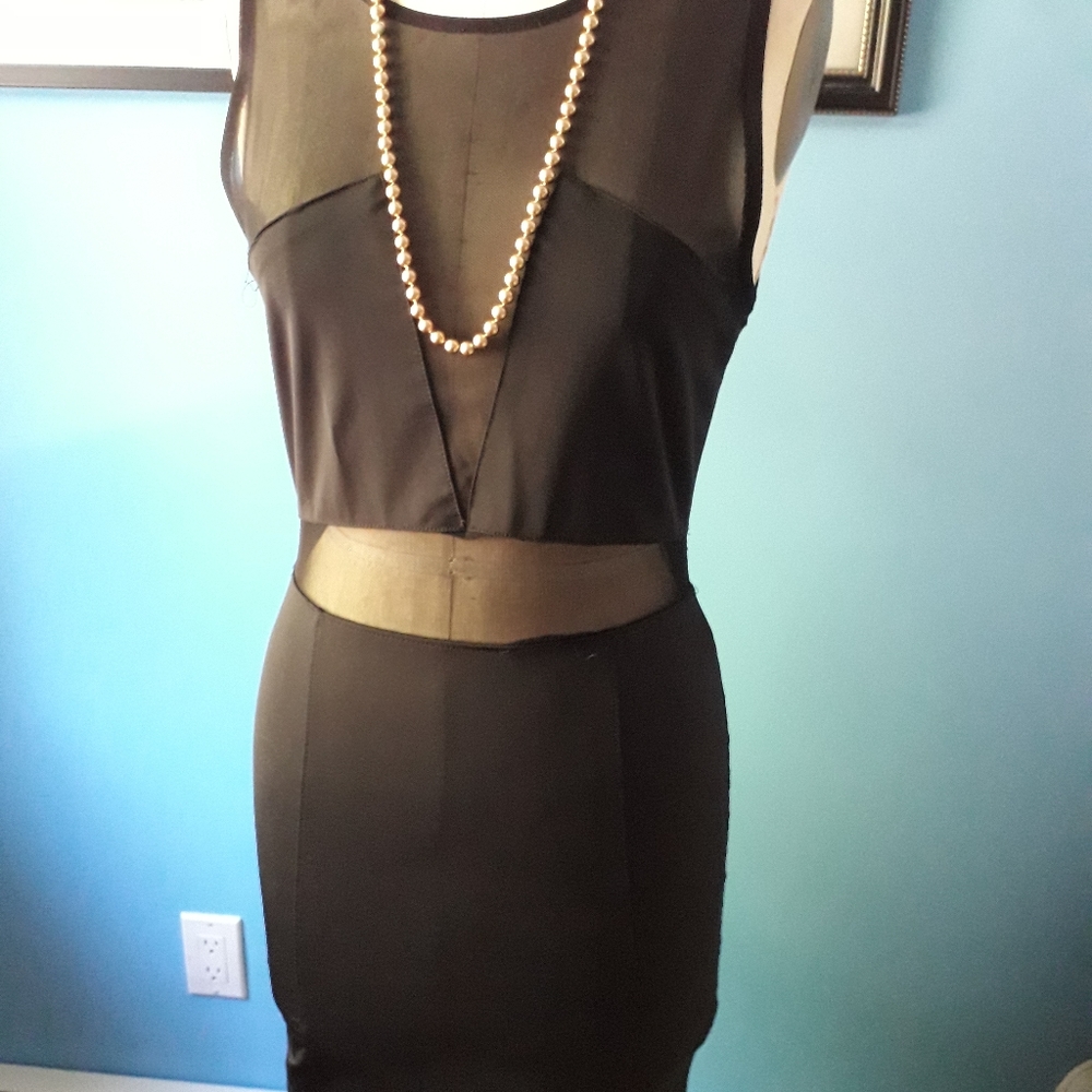 Topshop black sexy dress.
